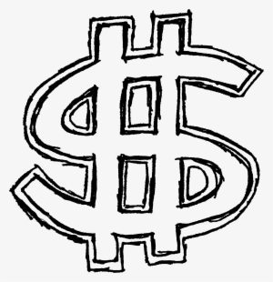 Money Drawing At Getdrawings - Chalk Drawn Dollar Sign Png