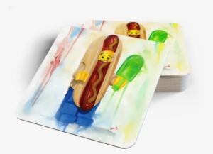 Hot Dog Coasters - Dog