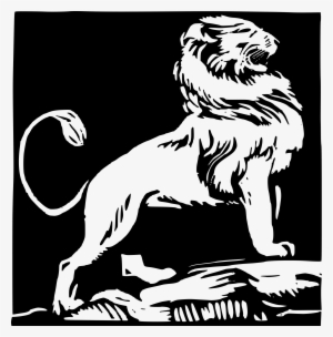 Love Wood Clipart Lion - Rajput Logo In Black