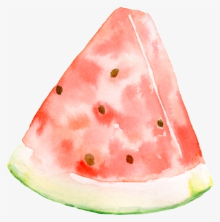 Watermelon Cartoon Transparent In Summer - Png Free Watermelon Watercolor