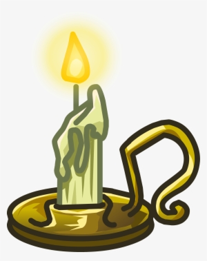 Creepy Candle Icon - Clip Art