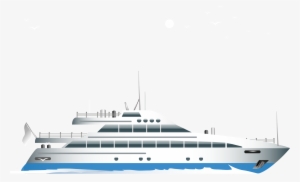 Yacht Transparent Image - Luxury Yacht Vector Png
