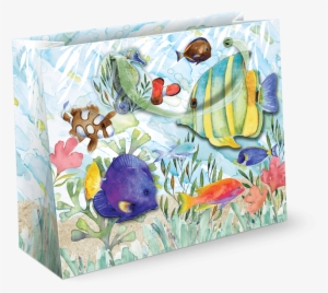 Punch Studio E8 Sea Life Large Gift Bag Set Of 2 Oceana - Oceana