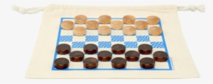 Mini Checkers & Tic Tac Toe Game-bag Set - Still Life