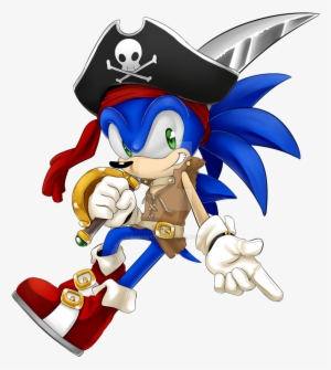 Sonic Art, The Pirate, My Character, Sonic The Hedgehog, - Sonic As A Pirate