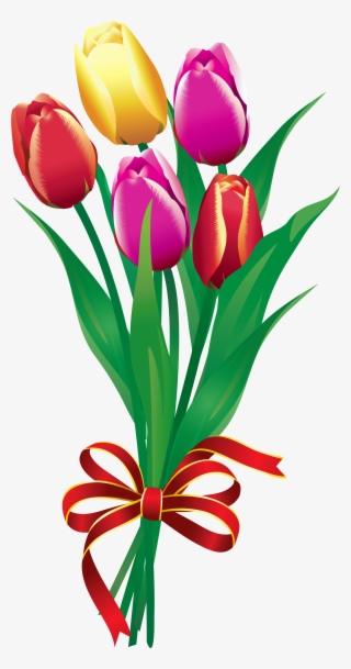 Clip Spring Tulips Bouquet Png Picture Pinterest - Tulip Bouquet Clip Art