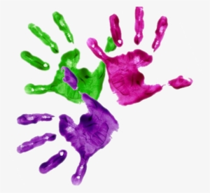 Finger Painting Png - Painted Hands Transparent