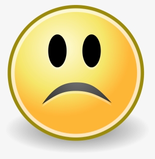 Sad Emoji Transparent Background - Sad Smiley Face Transparent PNG ...