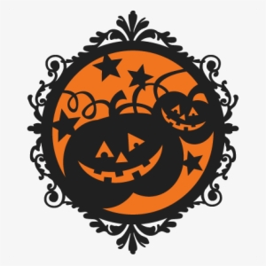 Halloween Pumpkin Frame Svg Scrapbook Cut File Cute - Halloween