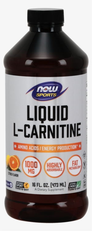 L-carnitine Liquid 1000 Mg, Citrus - Now Sport L Carnitine