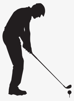 Man Playing Golf Silhouette