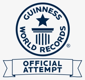 Gwr R Official Attempt Singlecolour-blue - Guiness World Record Logo