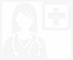 Icon Of Nurse Silhouette - Hospital Management System Icons