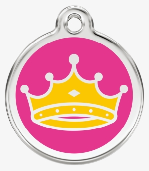 1qchpm, 9330725055568, Image - Red Dingo Queen Pet Id Tag - Hot Pink