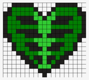 Zombie Ribcage Heart Perler Bead Pattern / Bead Sprite - Minecraft Pixel Art Halo