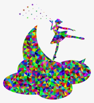 This Free Icons Png Design Of Prismatic Low Poly Ballerina