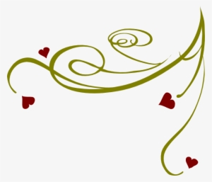 Decorative Swirl Hearts Hi - Design For Wedding Invitation Png