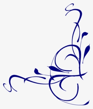 Elegant Swirl Designs Clip Art Right Floral - Swirl Png