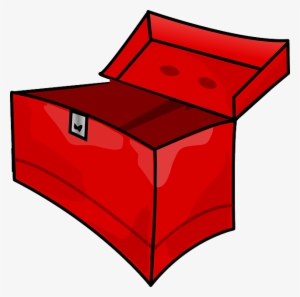 Red, Box, Outline, Drawing, Open, Cartoon, Empty, Page - Open Tool Box Clip Art