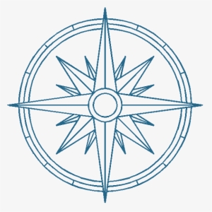 Old Map Compass Png - Compass Rose Coloring Page
