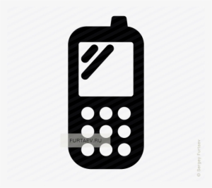Vector Icon Of Cell Phone - Picto Mobiel