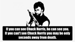If You Can See Chuck Norris, He Can See You - Chuck Norris