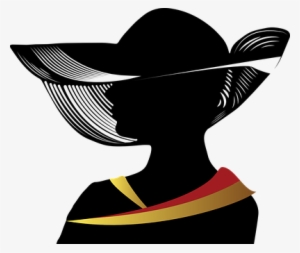 Woman Hat Religious Fashion Lady Church Si - Silhouette Of Woman With Hat