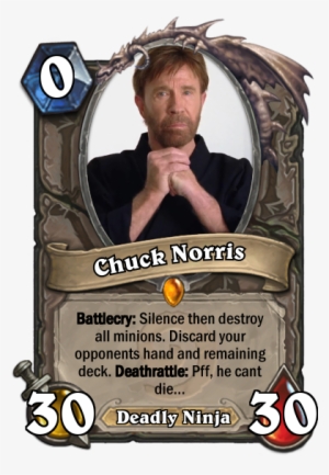 Chuck Norris Hearthstone Card - Overwatch Bastion Turret Form