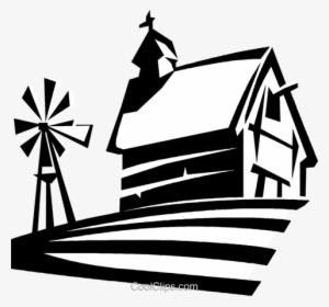 Go To Image - Barn And Windmill Clipart