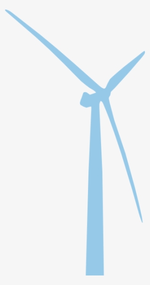 Windmill Clipart Blue - Wind Turbine Icon Png