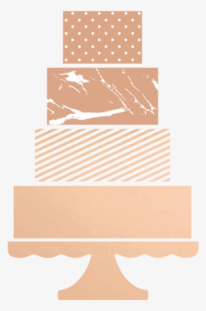 Gold Foil Cake Design Logo - Gold Cake Transparent