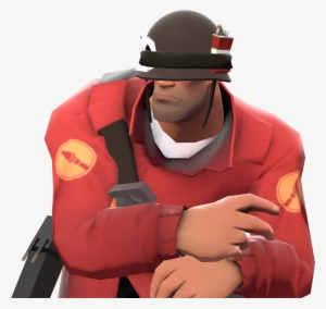 Soldier With The Soldier's Stash Tf2 - Soldier Tf2 Png