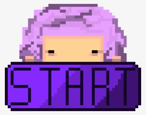 Start Button Met Granny Wink - Start Icon In Pixel