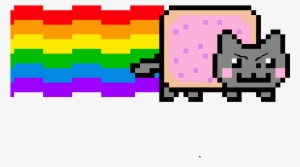 Pixilart Nyan Cat Yadyb Png Nyan Cat Start Button - Nyan Cat Glitch Gif