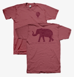 Alabama Elephant Campus Map - Bama T Shirts