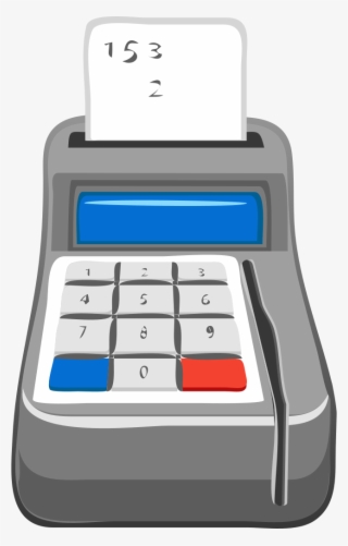 Checkout, Calculator, Cash Machines, Keyboard, Keys - Receipt Clipart