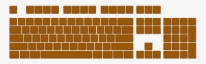 Copper Keyboard Key's - Gmk White On Black