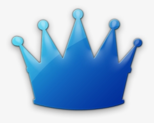 Free Icons Png - Transparent Background Blue Crown