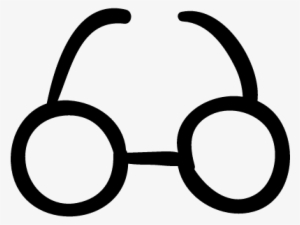 Circular Eyeglasses Hand Drawn Tool Vector - Drawn Glasses