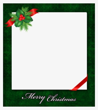 Christmas Png Frame With Mistletoe Gallery Yopriceville - Merry Christmas Picture Border Transparent