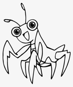 mantis religiosa para dibujar