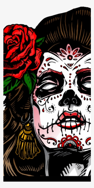 Cartel Mexican Bar And Grill Is Ready - Dia De Los Muertos Woman With Skull R Two In One Pack