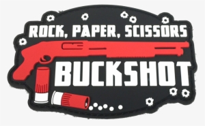 rock, paper, scissors, buckshot - patriot patch co - rock, paper, scissors, buckshot