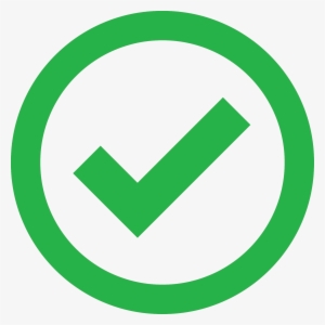 Validation - Green Check Circle Transparent