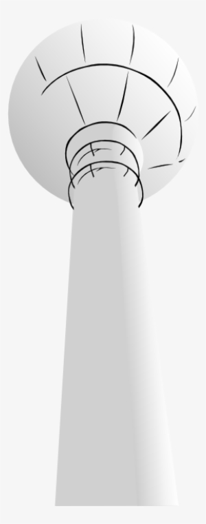 Water Tower Black White Line Art Coloring Book Colouring - Observation Tower