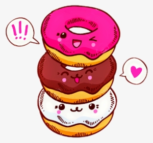 Dona Donuts Chibi Kawaii Food Freetoedit - Kawaii Bullet Journal By Cute Notebooks