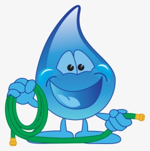 Are You Prepared If Water Restrictions Are Enforced - Cartoon Water Droplet Logo