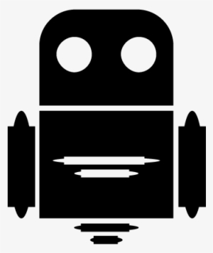 Robotics And Computer Science - Black And White Robot Logo Png