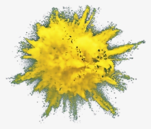 Powder Explosion Png Download - Yellow Powder Explosion Png
