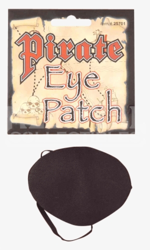 Satin Pirate Eye Patch - Black Satin Pirate Eye Patch